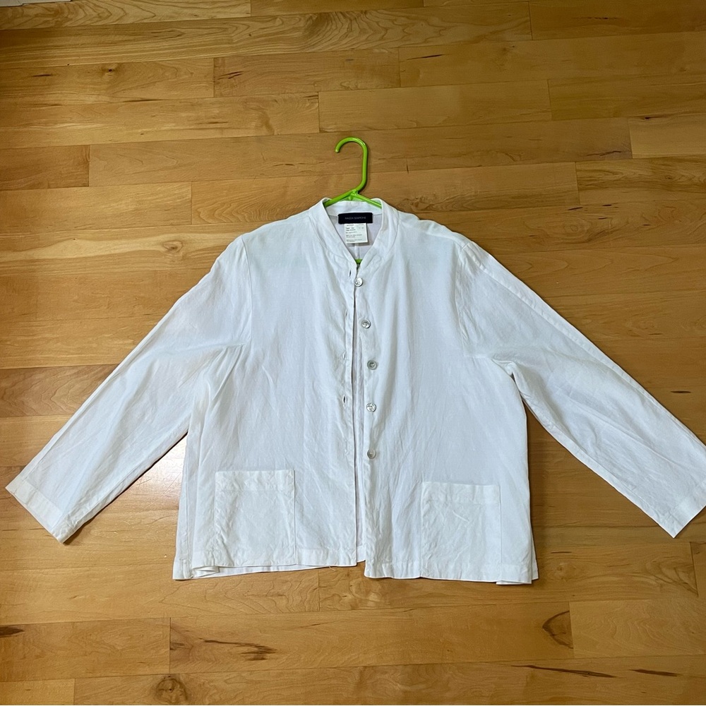 Vintage Piazza Sempione Cream Button-Up Top IT 42 Medium